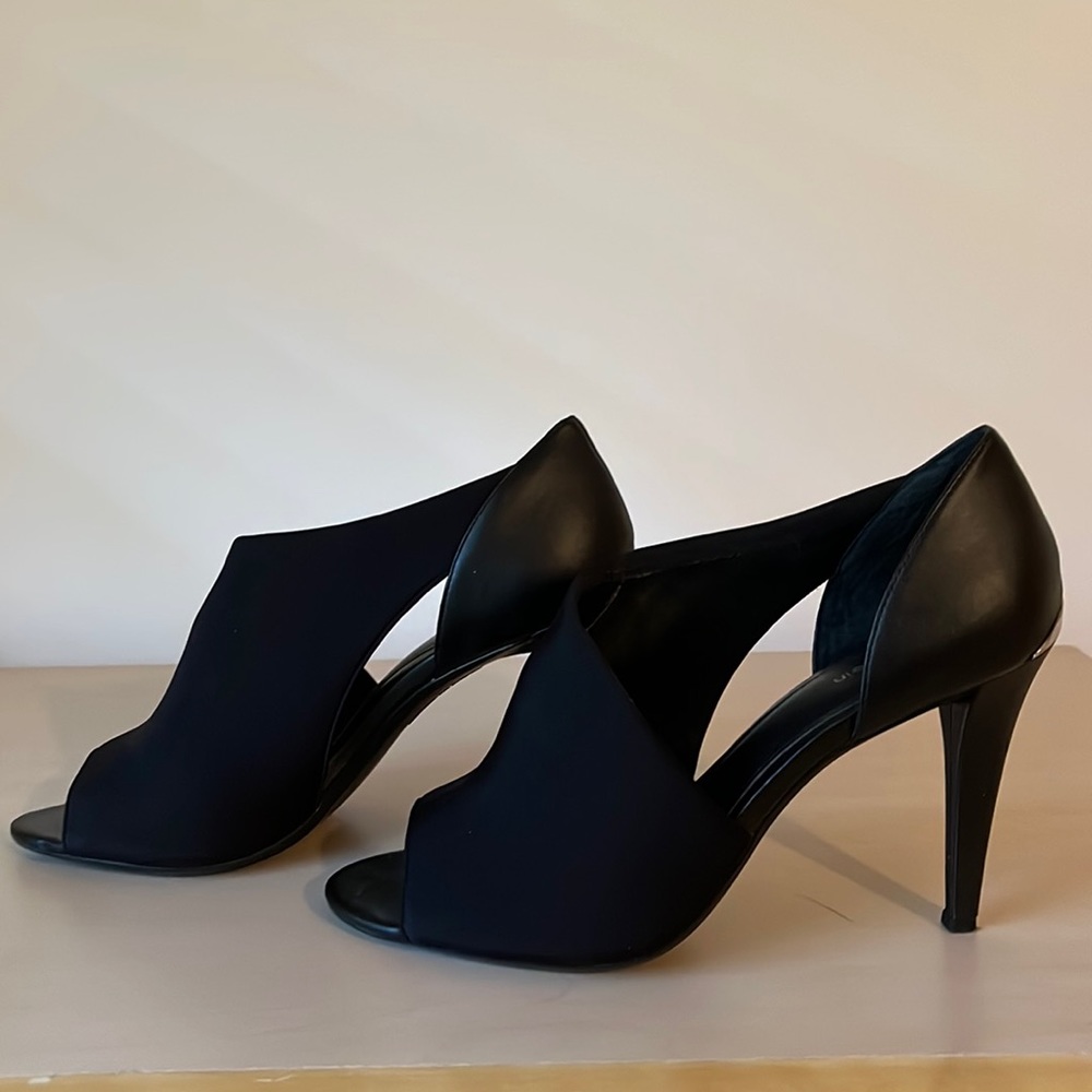 Calvin Klein Satin and Leather Heels